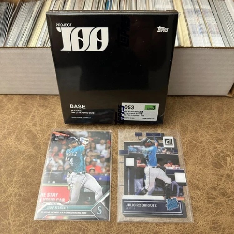 フリオ・ロドリゲス 3枚セット、Topps Now、Topps Project100 シールド、レーティング付きルーキー｜トレーディングカード　ラフテル