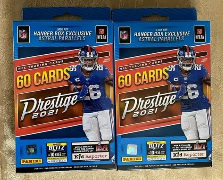 2021 Panini Prestige NFL フットボールハンガーボックス-2 工場未開封 Astral Parallels｜トレーディングカード　ラフテル