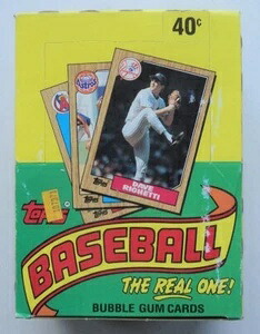 1987 Topps ベースボール 未開封ボックス 36 新品パック -｜トレーディングカード　ラフテル