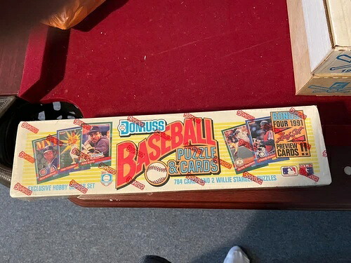 1991年 Donruss 野球パズル＆カード コンプリートセット 工場出荷時の箱 未開封｜トレーディングカード　ラフテル