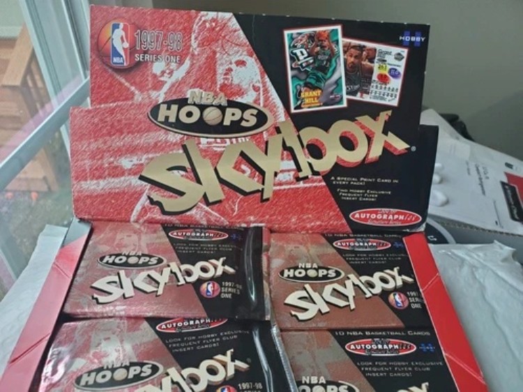 1997-98 スカイボックス NBA フープス シリーズ 1 ホビー バスケットボール 2パック 工場未開封｜トレーディングカード　ラフテル