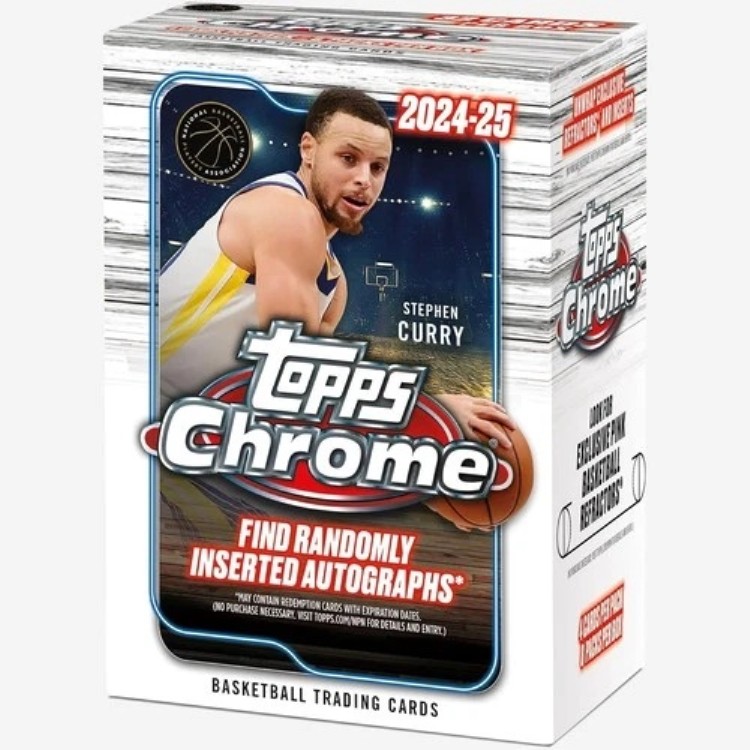 2024-25 Topps Chrome バスケットボール - 工場未開封 - バリューボックス|トレーディングカード ラフテル