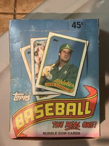 1989年 Topps 本物！野球 36パック 未開封 バブルガムカード｜トレーディングカード　ラフテル