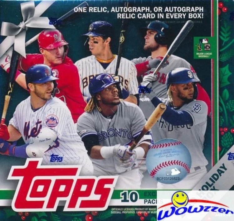 2019 Topps Baseball 限定ホリデーメガファクトリーシールボックス - オート/レリック｜トレーディングカード　ラフテル