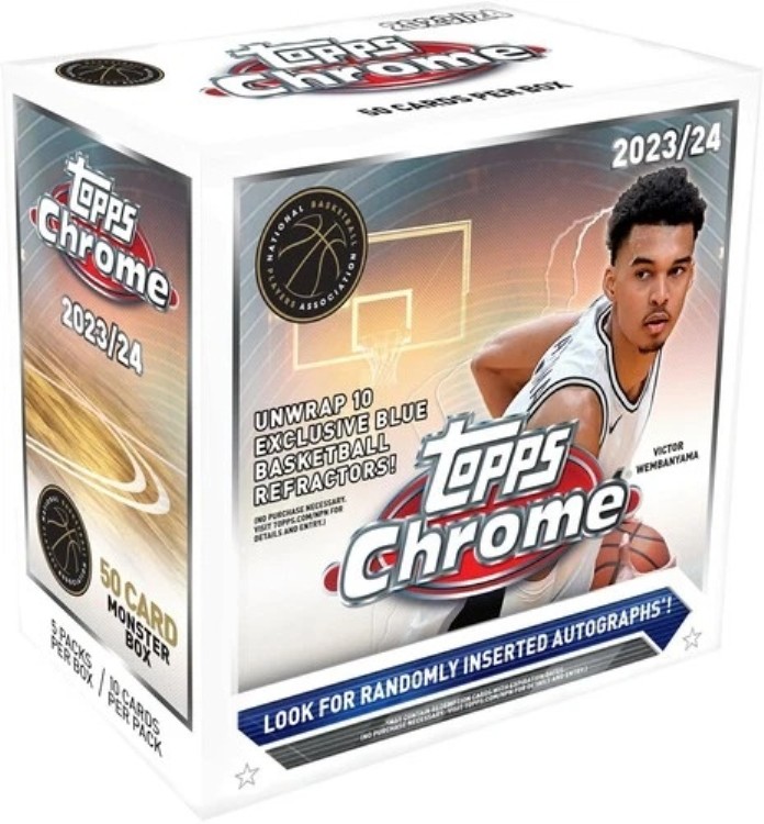 2023-24 Topps Chrome バスケットボール ファクトリーシール モンスターボックス｜トレーディングカード　ラフテル