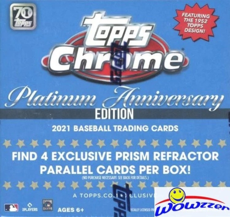 2021 Topps Chrome PLATINUM 野球カード 未開封 ブルー メガボックス プリズム 屈折計｜トレーディングカード　ラフテル