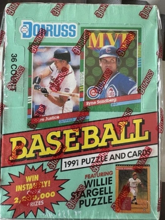 1991年 Donruss シリーズ2 ホビーボックス 工場未開封 ケース入り 36パック Wille Stargell｜トレーディングカード　ラフテル