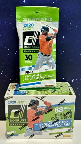 2020 Panini Donruss MLB ベースボール シールド ブラスター ボックス (カード 88 枚) & バリューパック (30 枚)｜トレーディングカード　ラフテル