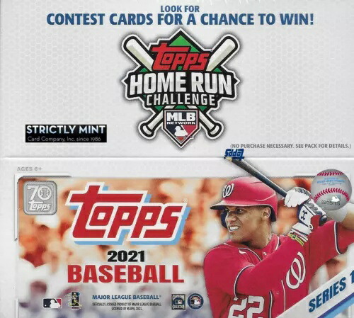 2021 Topps シリーズ1 野球 ファクトリーシール リテールボックス 24パック 384枚入り｜トレーディングカード　ラフテル