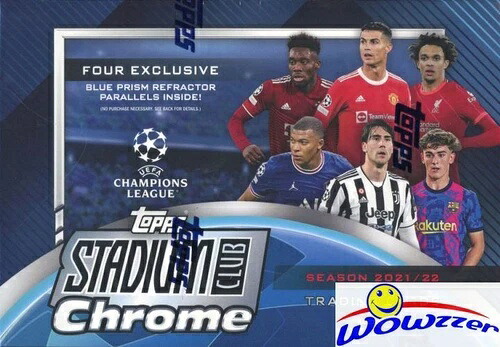2021/22 Topps スタジアム クラブ クローム UEFA サッカー メガ シールド ボックス - プリズム リフラクター!|トレーディングカード ラフテル