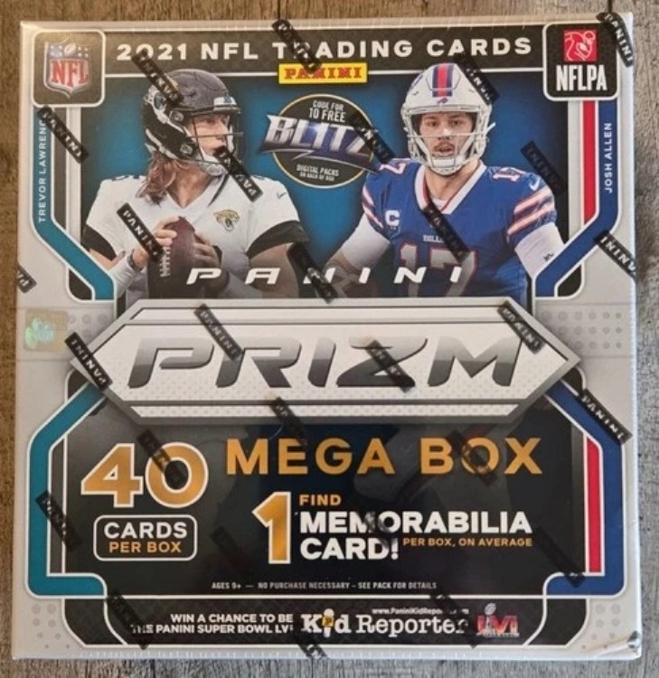 2021年 パニーニ プリズム NFL フットボール ファクトリーシール メガボックス｜トレーディングカード　ラフテル