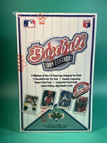 ノーランを探せ！ - 1991年 Upper Deck ベースボール - 工場未開封ボックス - マイケル・ジョーダン｜トレーディングカード　ラフテル