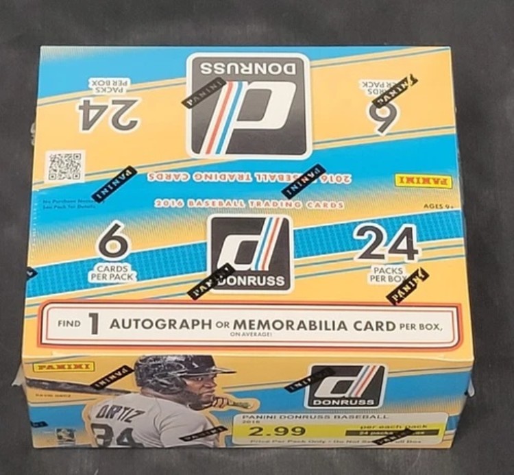 2016 ドンラス ベースボール 密封小売ボックス 24パック + オートまたは記念カード1枚｜トレーディングカード　ラフテル