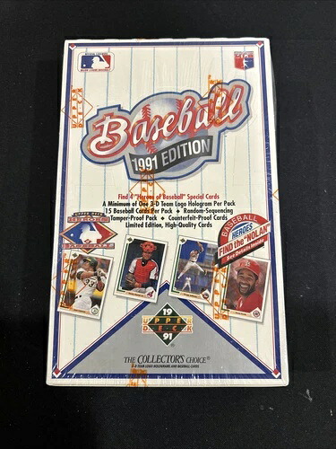 1991年製アッパーデッキ ローシリーズ ファクトリーシールワックスボックス「Find The Nolan」ジョーダン SP1 *9｜トレーディングカード　ラフテル
