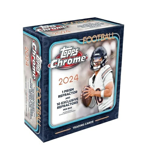 2024 Topps Chrome Football Mega Box 工場未開封｜トレーディングカード　ラフテル