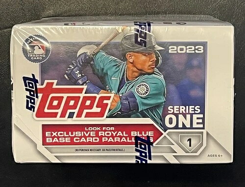 2023 Topps シリーズ1 ベースボール 24パック リテールボックス 384枚入り - 工場未開封｜トレーディングカード　ラフテル