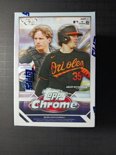 2023 TOPPS クローム ベースボール ブラスター ボックス RC オートを探せ。 7 パック 28 枚のカード、未開封。｜トレーディングカード　ラフテル