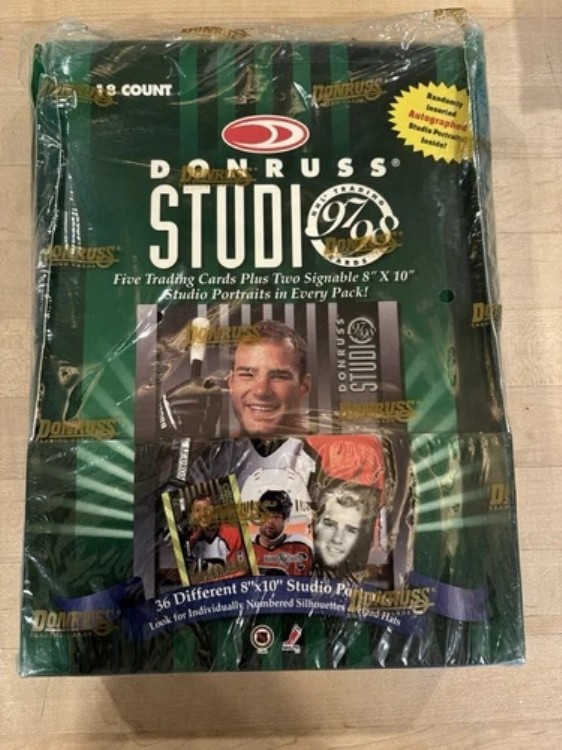 Donruss Studio 1997 1997-98 NHL 8x10 トレーディングカード 工場未開封ボックス｜トレーディングカード　ラフテル