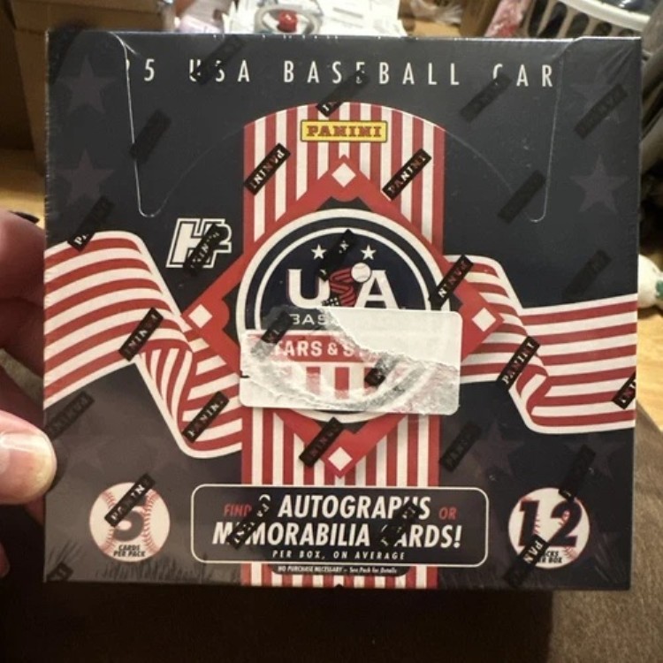 2025年 Panini USA スターズ＆ストライプス ベースボール ファクトリーシール H2 ホビーボックス｜トレーディングカード　ラフテル