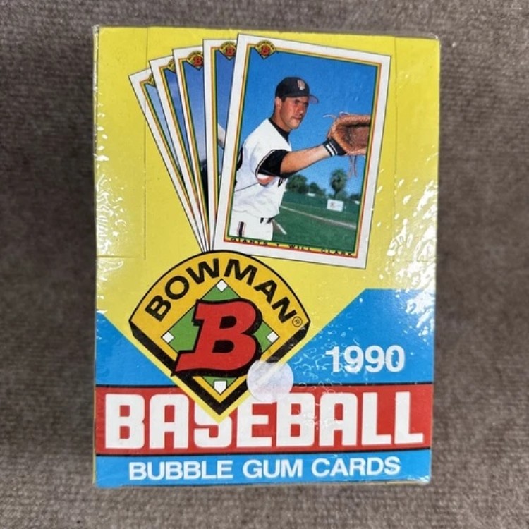 1990年 Bowman MLB ベースボールカード 36枚パック ボックス 工場出荷時セロハン密封ケース 新品｜トレーディングカード　ラフテル