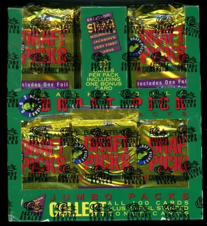 1992 クラシックドラフトピック バスケットボール ジャンボボックス 工場未開封｜トレーディングカード　ラフテル