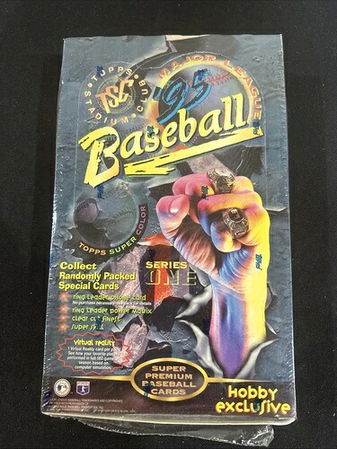 1995 Topps スタジアムクラブ シリーズ1 ホビー限定 工場未開封ボックス 24パック *1｜トレーディングカード　ラフテル