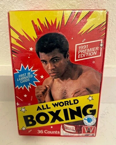 1991年 オールワールドボクシングカード プレミアエディション 工場未開封 ボックス 36パック 新品 - ALI|トレーディングカード ラフテル