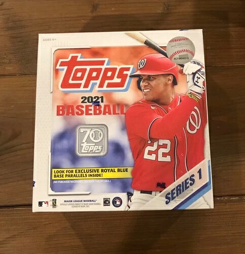 2021 Topps シリーズ1 ベースボール シールドボックス 16パック 合計256枚のカード ロイヤルブルー｜トレーディングカード　ラフテル