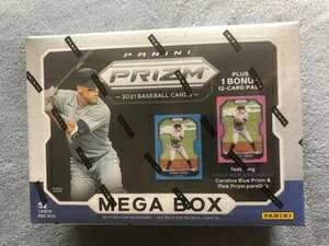 2021 Panini Prizm Baseball 10パック メガボックス 工場未開封 平均1オートボックス｜トレーディングカード　ラフテル