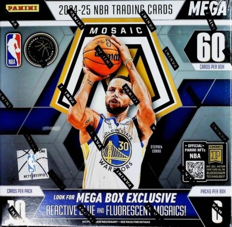 2024-25 パニーニ モザイク NBA バスケットボール 工場未開封 メガボックス 60枚入り｜トレーディングカード　ラフテル