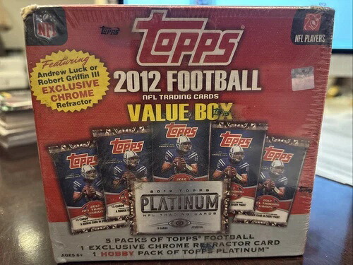 2012 Topps フットボール バリュー ボックス 密封 1 プラチナ パック ラッセル ウィルソン RC ブレイディ｜トレーディングカード　ラフテル
