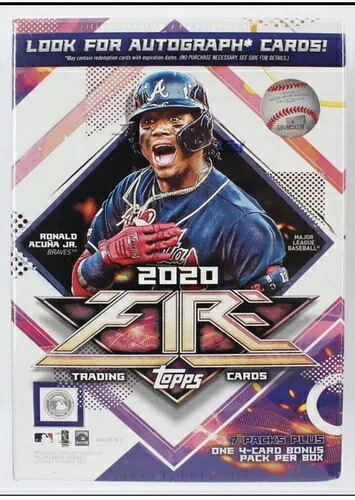 2020 Topps Fire MLB ベースボール ファクトリーシール ブラスターボックス ルイス・ロバート・ボー・ビシェット｜トレーディングカード　ラフテル