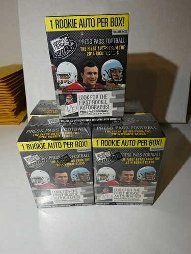 2014 プレスパス フットボール ファクトリーシール バリューボックス 5個入り 1箱に1サイン入り｜トレーディングカード　ラフテル
