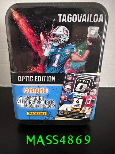 パニーニ 2023 ドンラス オプティック NFL トゥア タゴヴァイロア コレクターズ缶 新品 工場未開封｜トレーディングカード　ラフテル