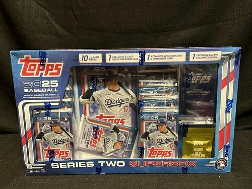 新品 2025 Topps シリーズ2 MLB ベースボール スーパーボックス 工場未開封｜トレーディングカード　ラフテル