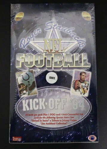 1994 ロジャー・ストーバックの NFL フットボールキックオフ シールボックス *ジャイアンツ|トレーディングカード ラフテル