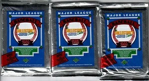 1989年 Upper Deck Low シリーズ 未開封パック (3個セット) グリフィー ルーキーの可能性あり|トレーディングカード ラフテル