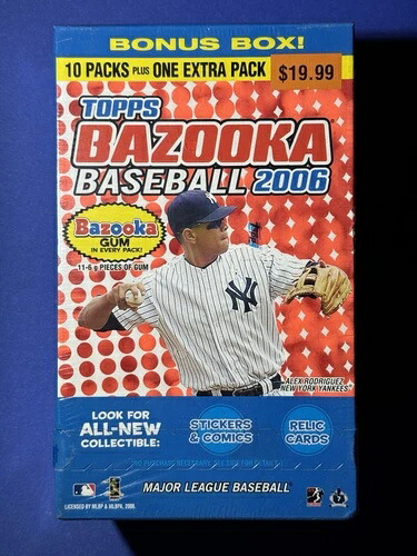 2006 Topps Bazooka Baseball ボーナス ボックス 工場未開封 (11 パック!!)｜トレーディングカード　ラフテル
