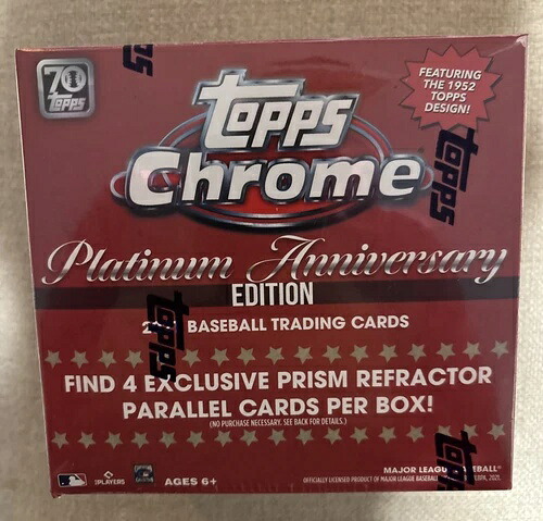 2021 Topps Chrome Platinum Anniversary Edition メガボックス 工場未開封 限定品｜トレーディングカード　ラフテル