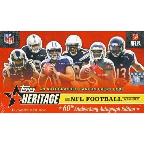 2015 Topps Heritage Football ファクトリーシールボックス 1 オート サイン 11枚 (数量)｜トレーディングカード　ラフテル