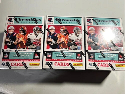 2021年 Panini Chronicles Football NFL ブラスターボックス 3個セット 新品未開封｜トレーディングカード　ラフテル