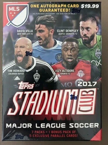 2017 Topps スタジアムクラブ MLS メジャーリーグサッカー ファクトリーシール ブラスターボックス 1個入り｜トレーディングカード　ラフテル