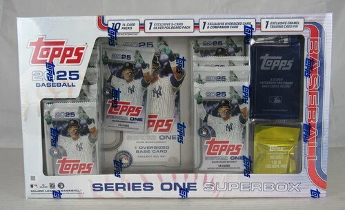 2025 Topps シリーズ1 ベースボール スーパーボックス 未開封 新品 LA099｜トレーディングカード　ラフテル