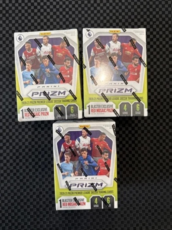 2020年 プリズム プレミアリーグ サッカー ファクトリーシール ブラスターボックス 3個セット｜トレーディングカード　ラフテル