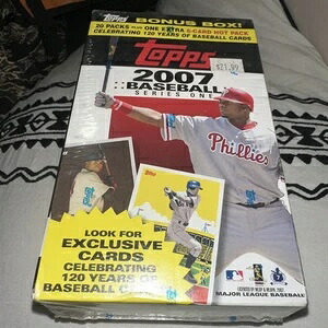 2007 Topps ベースボール シリーズ 1 20+1 パック ボックス 工場未開封｜トレーディングカード　ラフテル
