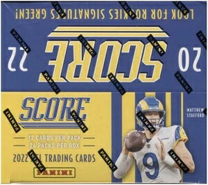 2022年 パニーニ スコア NFL フットボール 小売工場未開封ボックス 24パック|トレーディングカード ラフテル