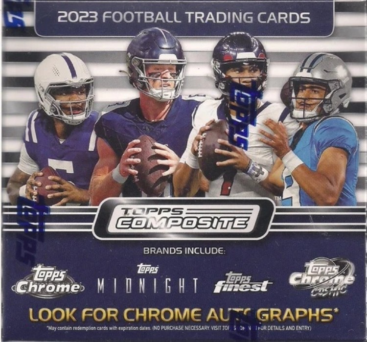 2023 Topps コンポジットフットボール 工場未開封 メガボックス 6パック 1パックあたりカード10枚入り｜トレーディングカード　ラフテル