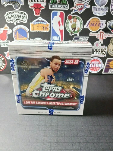 2024/25 Topps Chrome バスケットボール 限定 未開封 メガボックス - ブルー リフレクター｜トレーディングカード　ラフテル