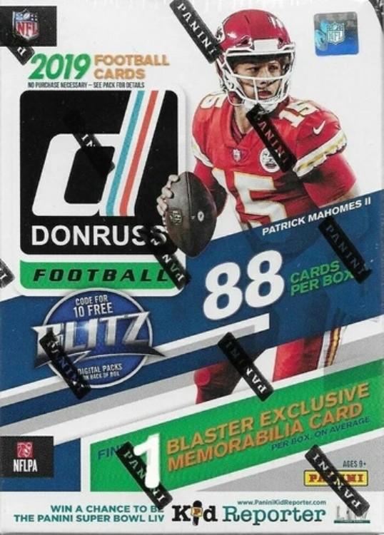 2019 Panini Donruss Football 11パック ブラスターボックス 工場未開封｜トレーディングカード　ラフテル