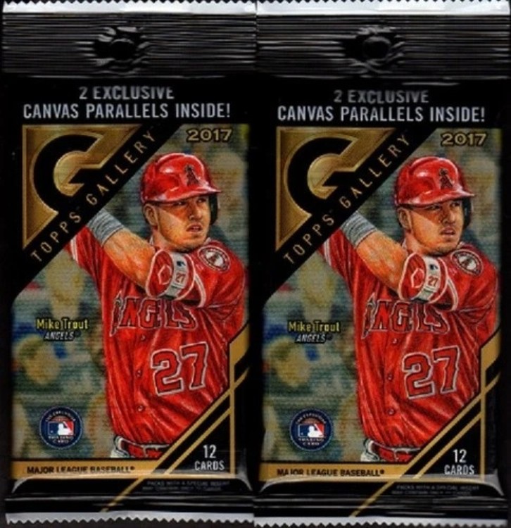 (2) 2017 Topps Gallery Baseball Cello ファクトリーシールバリューパック (12枚/パック)|トレーディングカード ラフテル